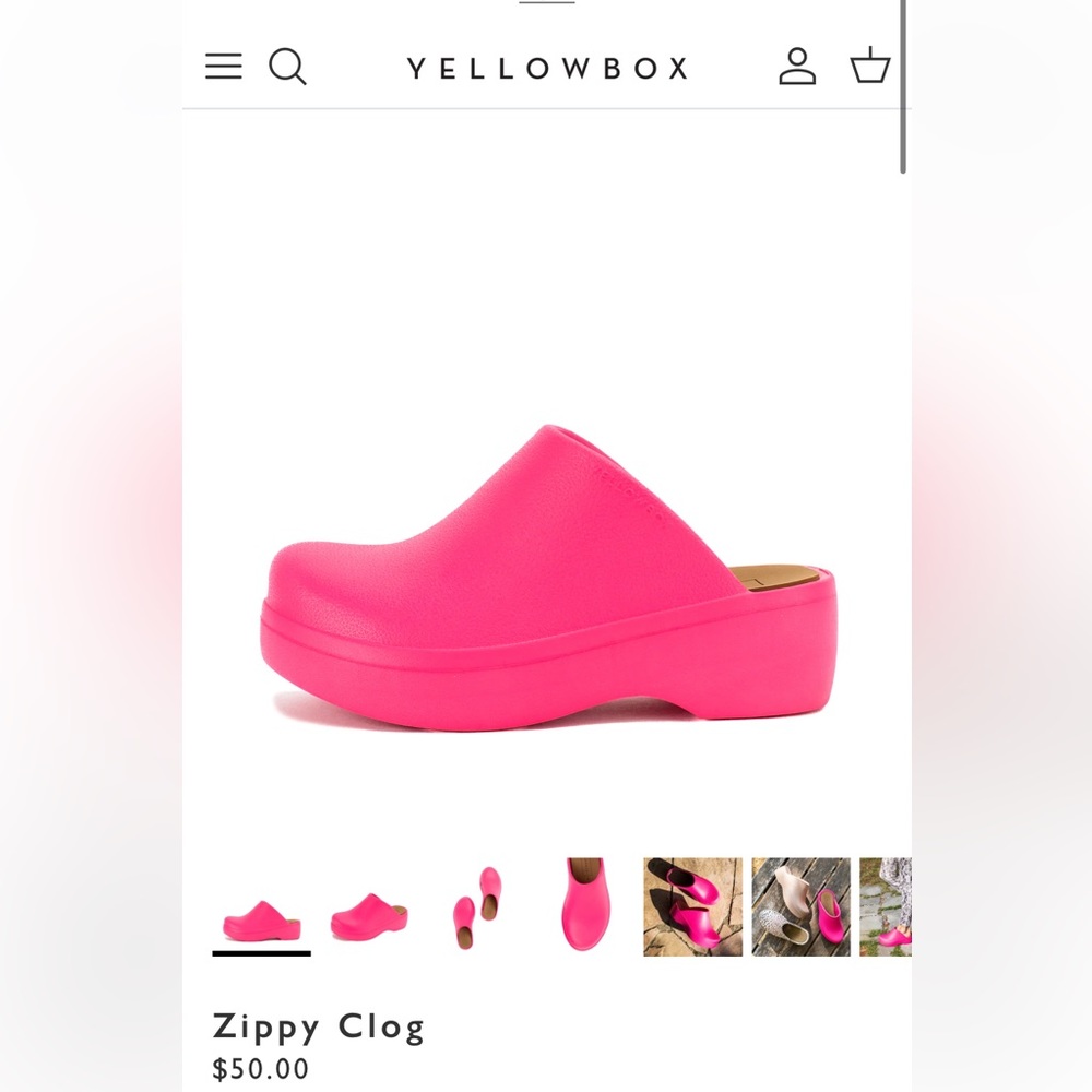 Yellowbox Zippy Clog fuschia